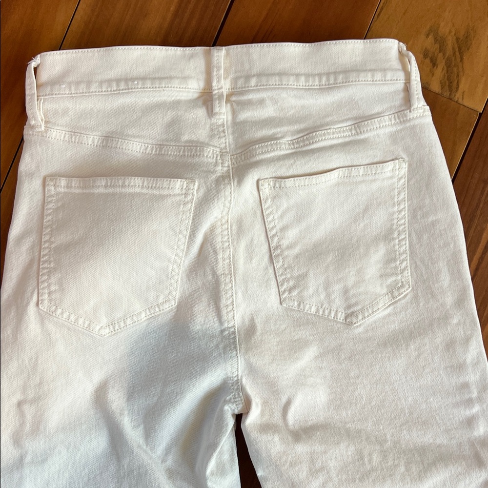 Ann Taylor slight off White Straight Leg Jeans - Picture 4 of 5